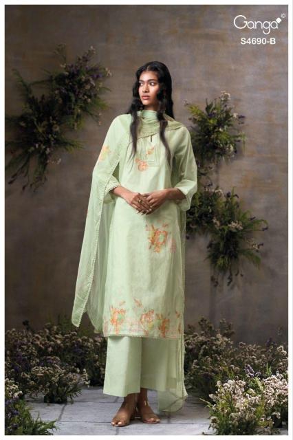 Ganga ahaana 4690 cotton dress materials wholesale market in india